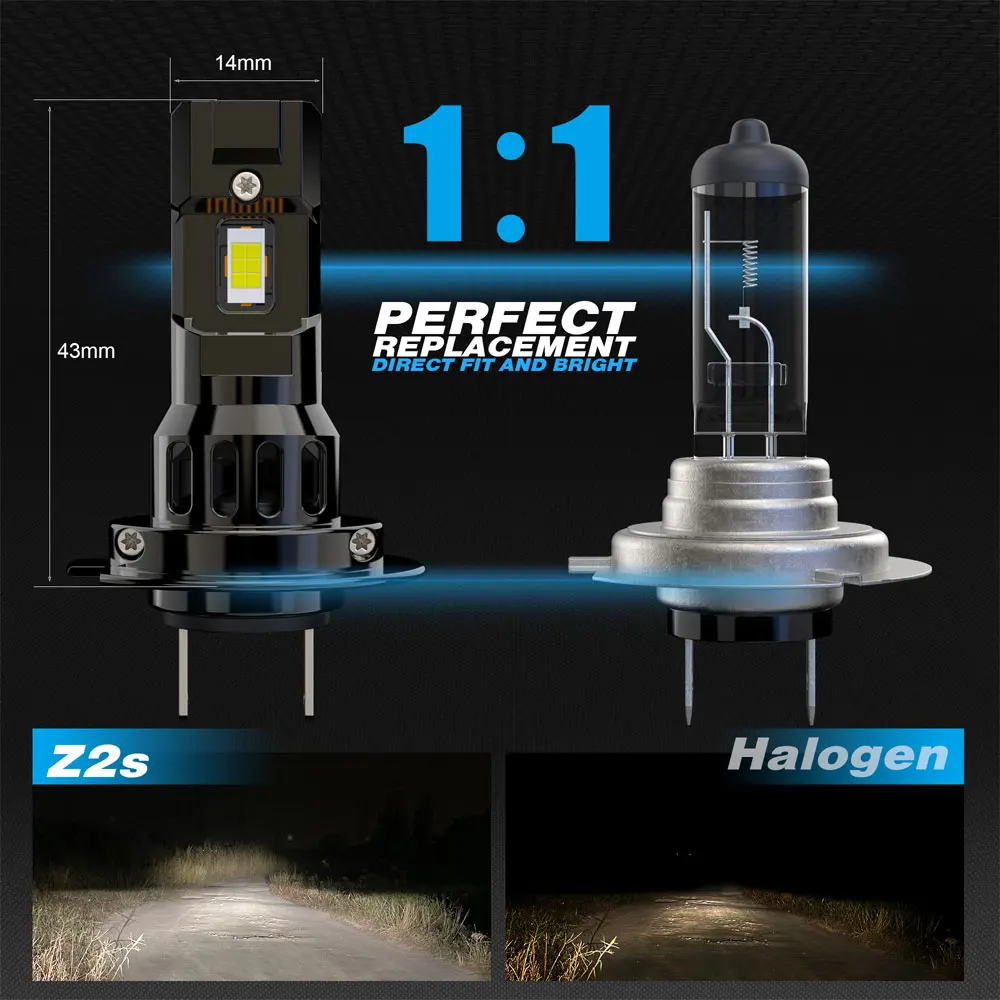 H7 H4 LED 헤드라이트 H3 9005 HB3 CANBUS LED 전구 상향등 하향등 헤드램프 6000K 스포트라이트 터보 라이트 자동차용 플러그 앤 플레이 12V