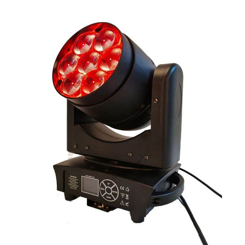 

MINI New Lyre 7X40W 4in1 ZOOM RGBW LED Moving Head Bee Eye Light Wash Beam Effect Lights DJ Stage Lighting For Wedding Party