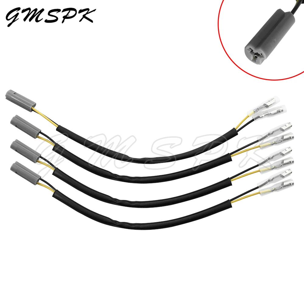 

2/4pcs OEM Turn Signal Wire Adapter Indicator Cable Plug Connector Fit for SUZUKI GSX-R 600 750 1000 GSX1300R GSF 600S 1200S