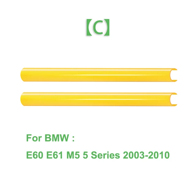 2Pcs Car Front Grille Trim Strips Cover Frame Stickers For BMW F10 E60 F30 F32 F20 F22 F06 F02 F25 F26 G20 1 2 3 4 5 6 7 Series C Yellow