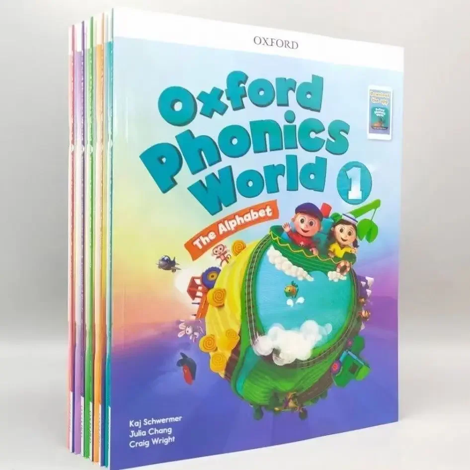 

10 Books Oxford Natural Spelling Textbook Oxford Phonics World 5 Textbook + 5 Workbook Children English Teaching Learning