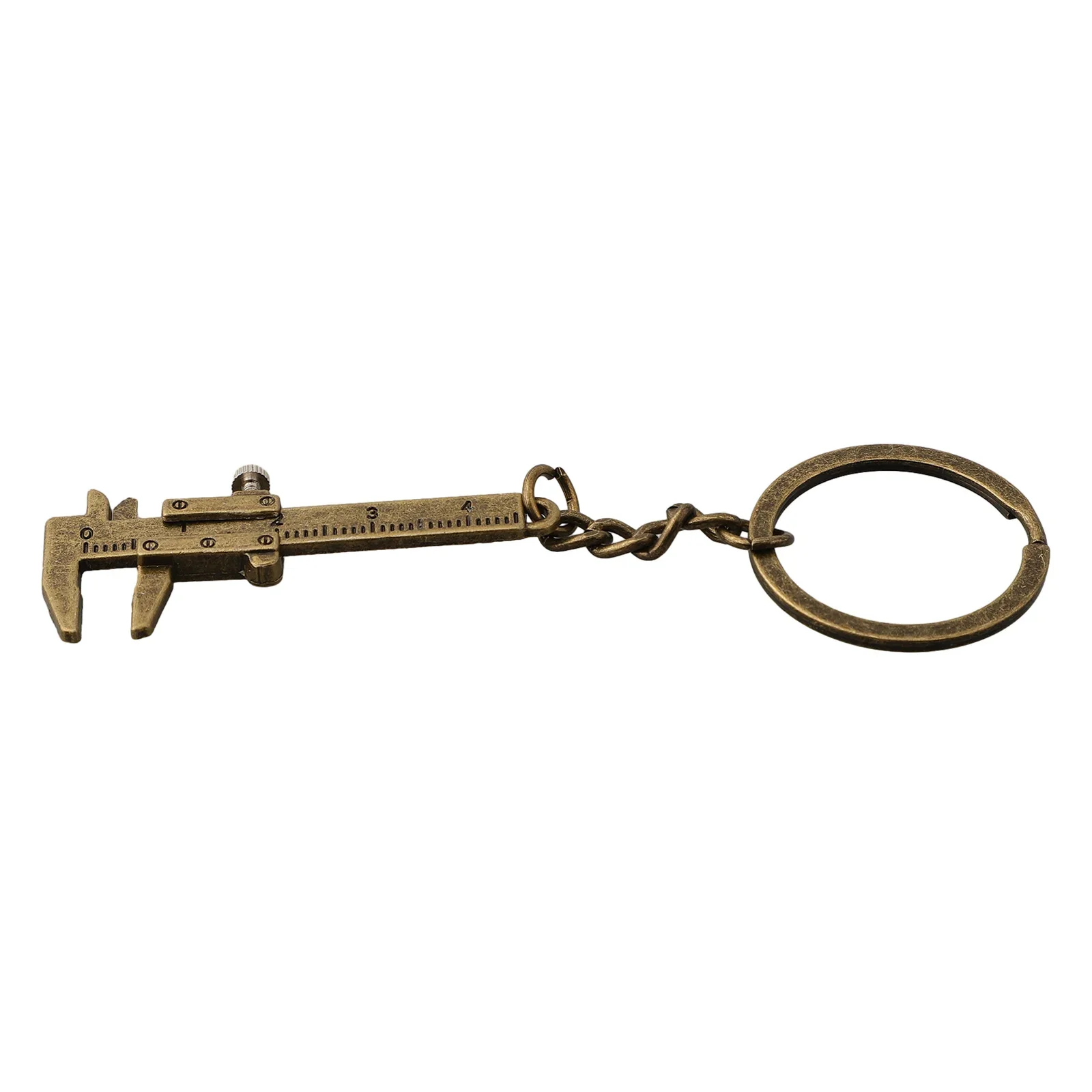 Car Keychain Portable Mini Vernier Caliper 0-40mm Measuring Tool Keychain Car Accessories High Quality Key Rings