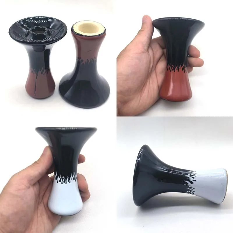 Minor flaws One Hole Ceramic Shisha Bowl Hookah Chicha Head Smoking Hookah Narguile Chicha Cachimbas Shisha Bowl Accessories hookah accessories