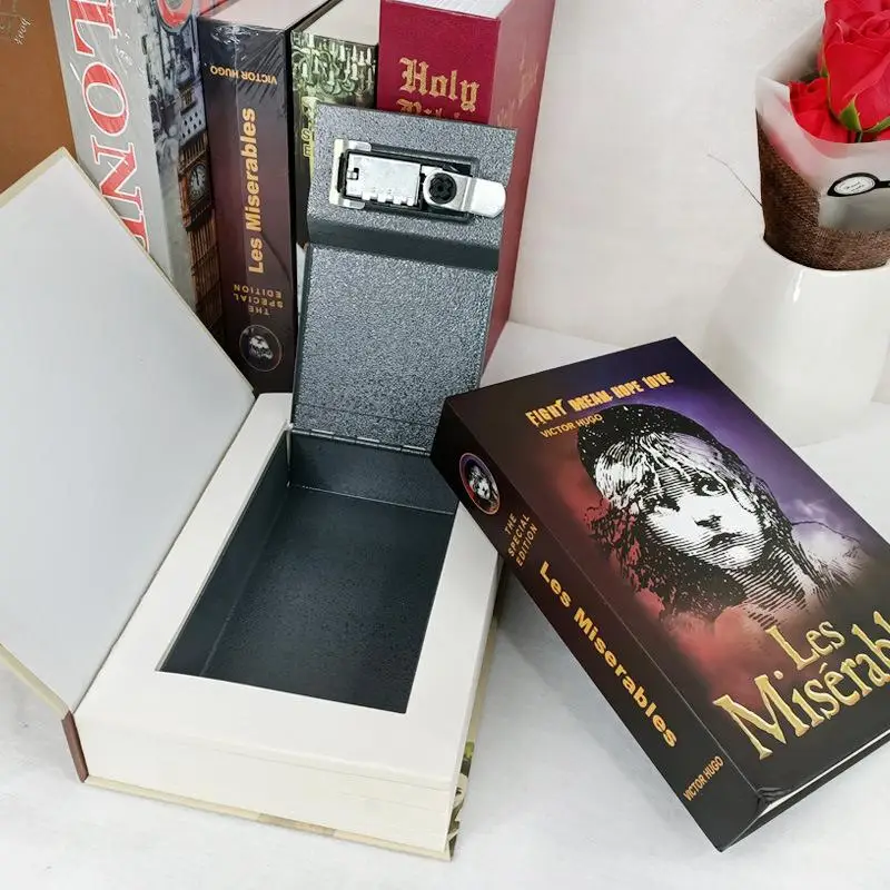 

Secret Hidden Safe Security Box of Book Shape Password Box for Money Cash Jewelry Safe Deposit Box Mini Password Box for Home