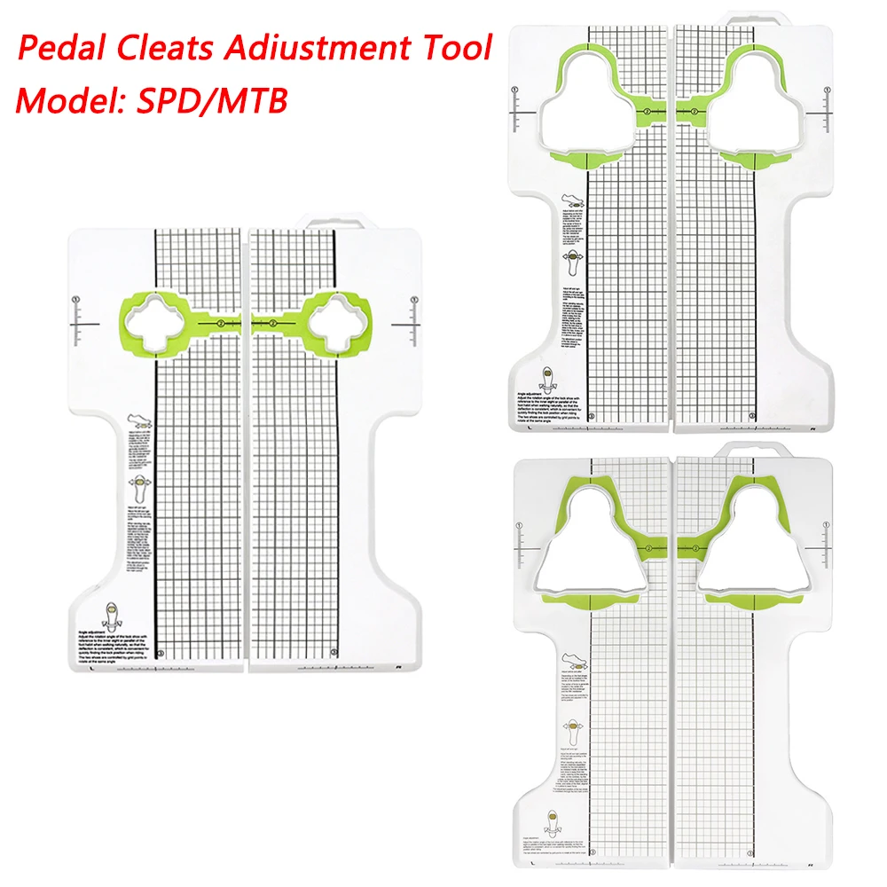 Bicycle Adjustable Pedal Cleats Self-Locking Pedal Cleat Adjustment Tool for SPD/MTB Bike Cycling Locking Shoes Cleat