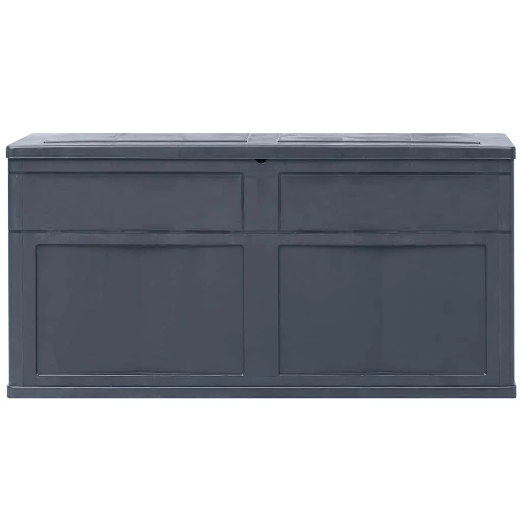 Garten-Aufbewahrungsbox 320L Schwarz, große Kapazität für Werkzeuge und Outdoor-Kissen – Detail 3
