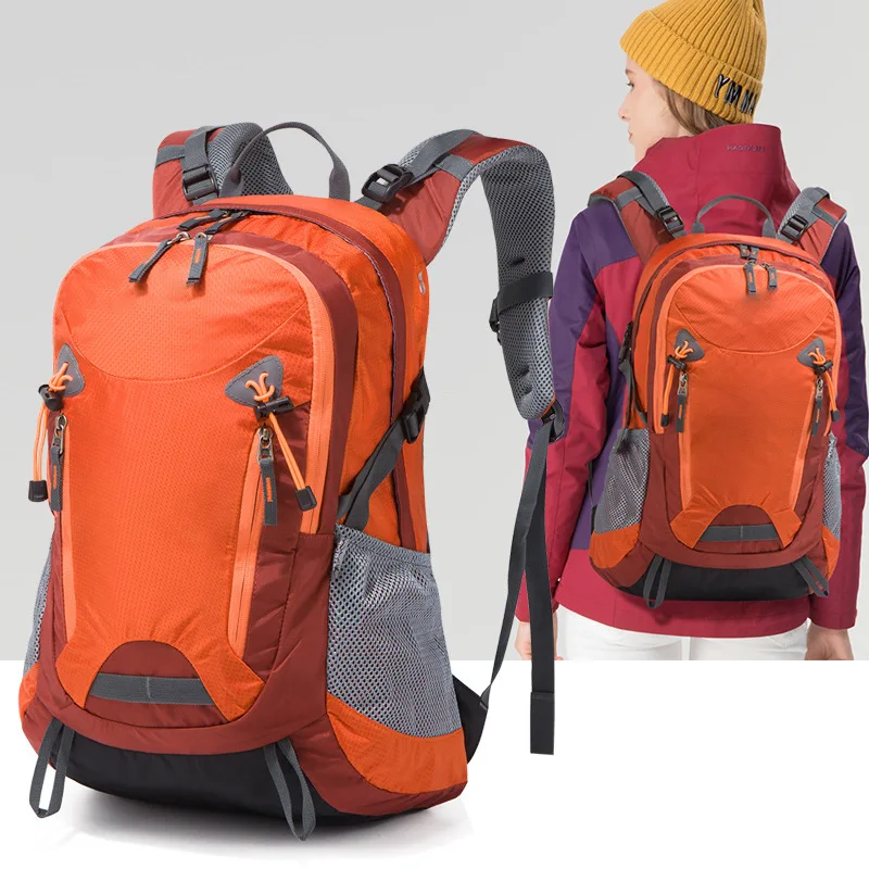 

20-35L Mountaineering Cycle Bag Sports Backpack Female Luggage Travel Student School Bag Nylon Fabric Outdoor Multifunction Bag