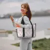 Custom Marie Cat Cartoon Pattern Groceries Tote Shopping Bags Women Large Capacity Beach Gym Travel Bags 6