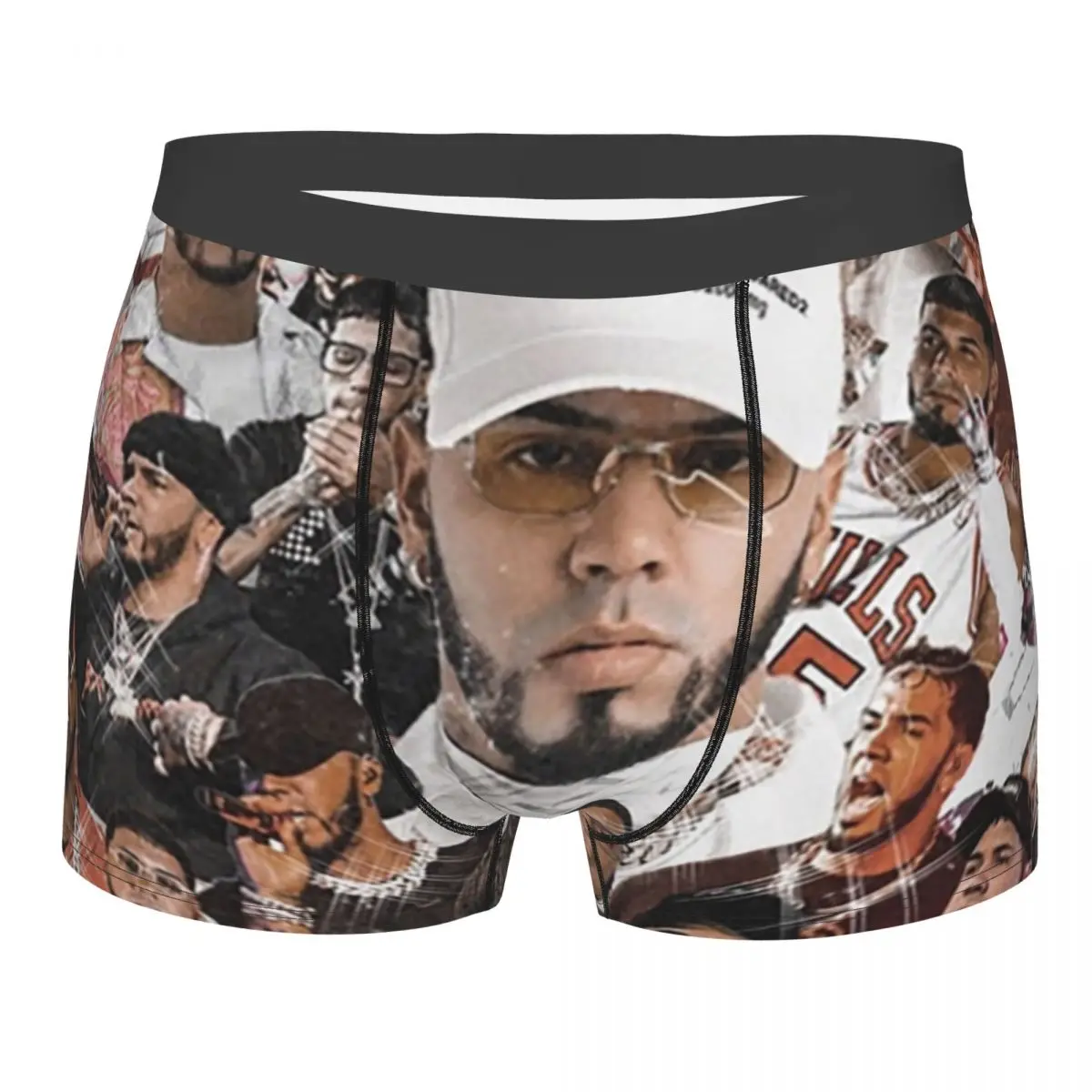 

Latin Urban Music Anuel AA Underwear Men Sexy Print Customized Boxer Shorts Panties