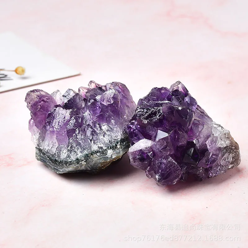 Genuine Real Amethyst Clusters Rough Purple Rock Raw Natural Cave Raw Crystal Cluster Energy Reiki Healing Stones Tower Bulk