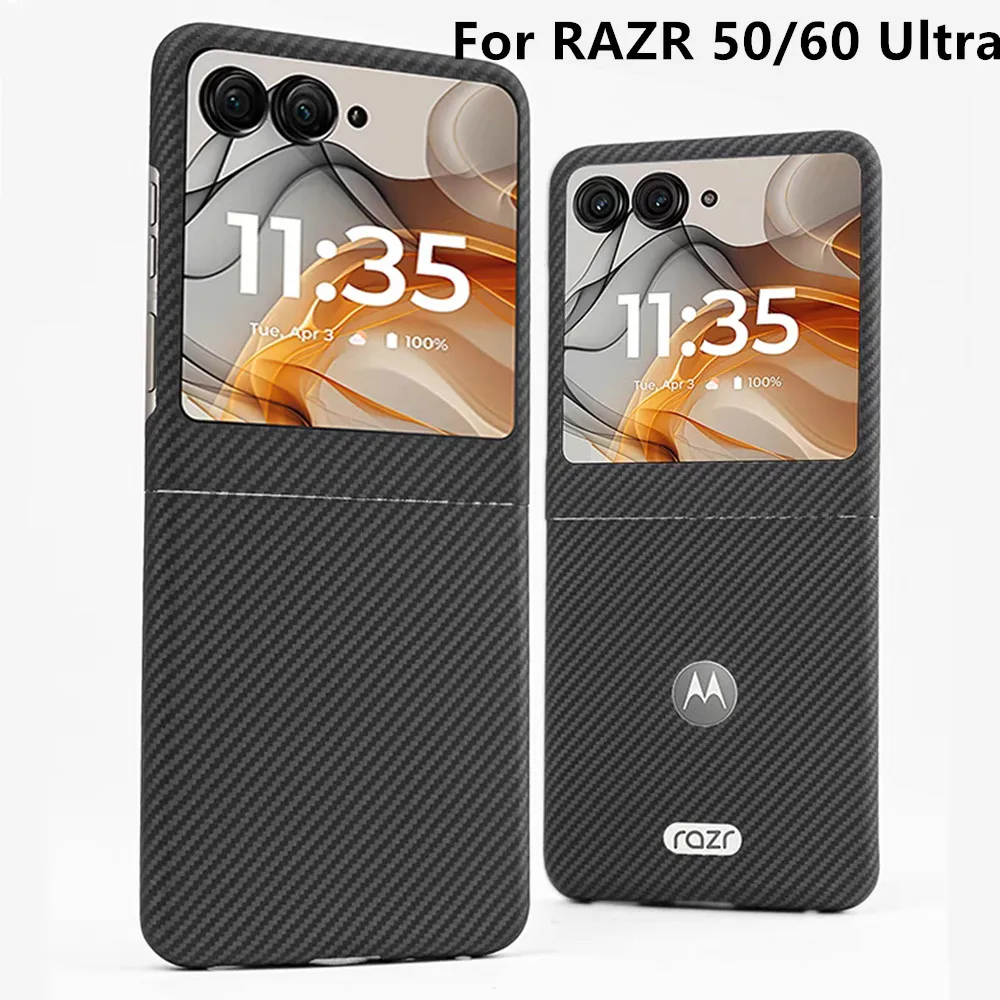 Premium Real Aramid Carbon Fiber Slim Case - Thin, Lightweight, Matte Armor Back Cover