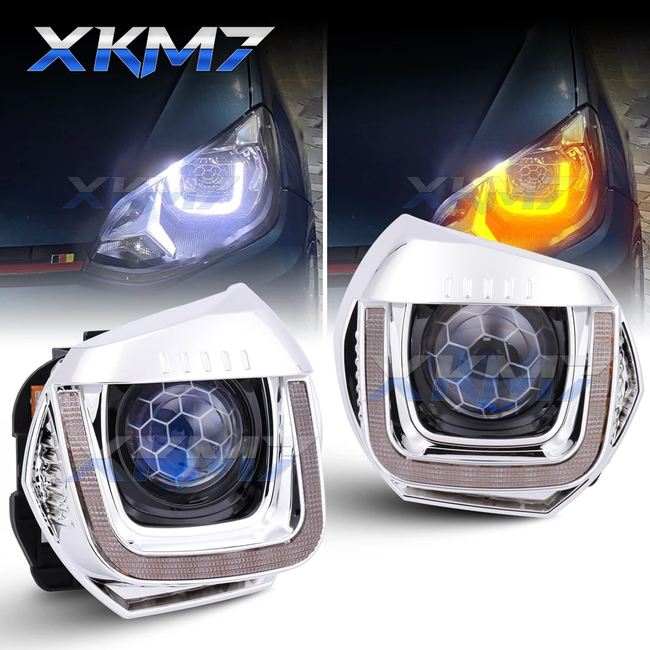 

Модифицированная фара ULed DRL, сигнальная лампа, переключаемая фара для Hella 3r G5 H4, автомобильный биксеноновый прожектор, HID D2S, заглушка для тюнинга, ободок