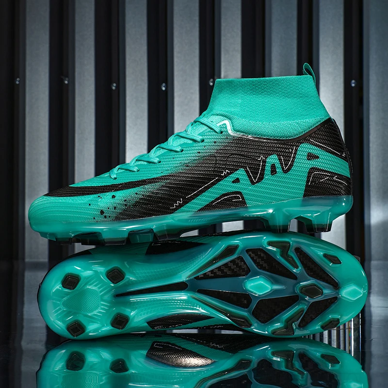 Men Women Football Boots Unisex Soccer Shoes Grass Training Sport Professional Breathable Students football boots