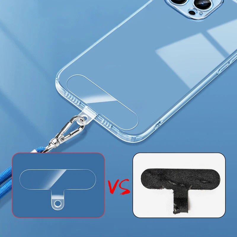 Mobile Phone Lanyard Clip Patch Fixed Metal Clasp Pendant for Iphone  Samsung Anti-lost Durable Universal