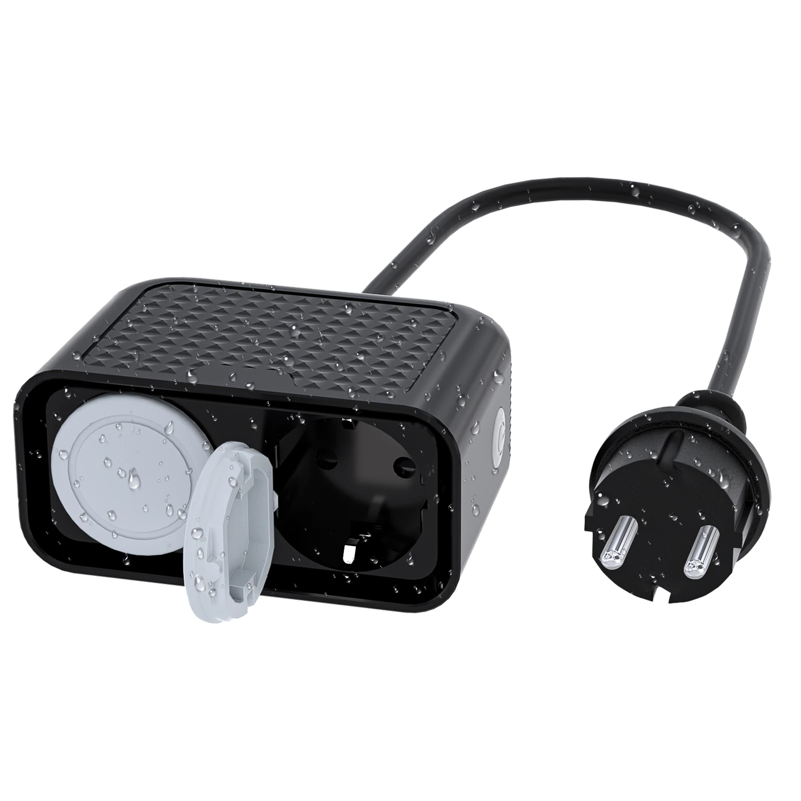 ปลั๊กไฟกลางแจ้งอัจฉริยะ EU WIFI, กันน้ํา IP44, Doodle Smartlife, รีโมทคอนโทรล, รองรับการจับเวลา, Alexa Google Assistant 1