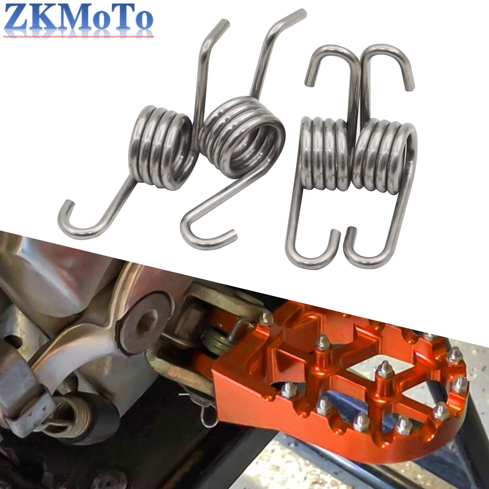 Motorcycle Footrests Motorcycle Foot Pegs Footpegs Footrest Spring For KTM SX SXF EXC EXCF XC XCF XCFW HUSQVARNA TC FC TE FE FS 125-501