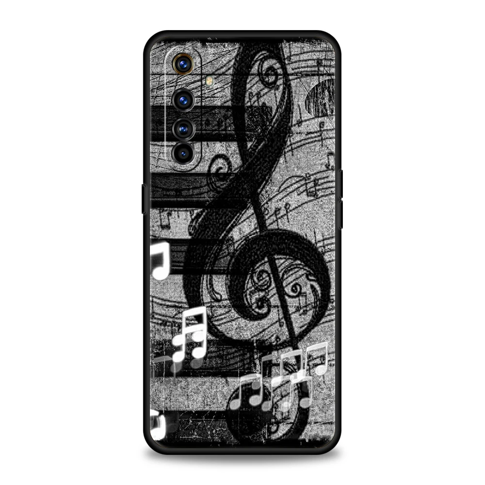 Stylish Music-Themed Soft TPU Phone Case Cover
