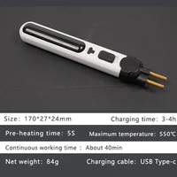 100W Cordless Plastic Welder Kit 3in1 Plastic Welding Gun With Soldering Iron Trowel Hot Stapler For Auto Bumper Plastics Repair 2
