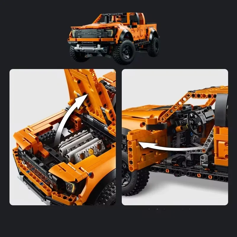 Assemble Toy 1379PCS Tech F-150 Truck Car Blocks MOC 42126 For Kids Boy Birthday Gift