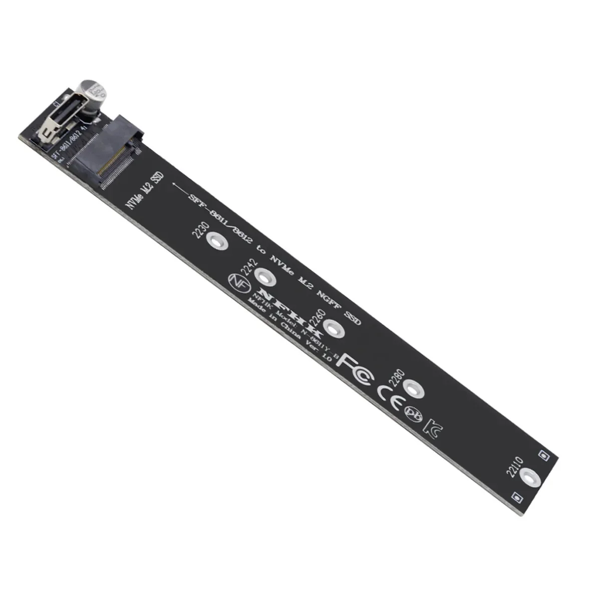 MLx様② OCuLink SFF-8611/8612 to Dual M.2 NVMe NGFF M-key 2230 2242 2260