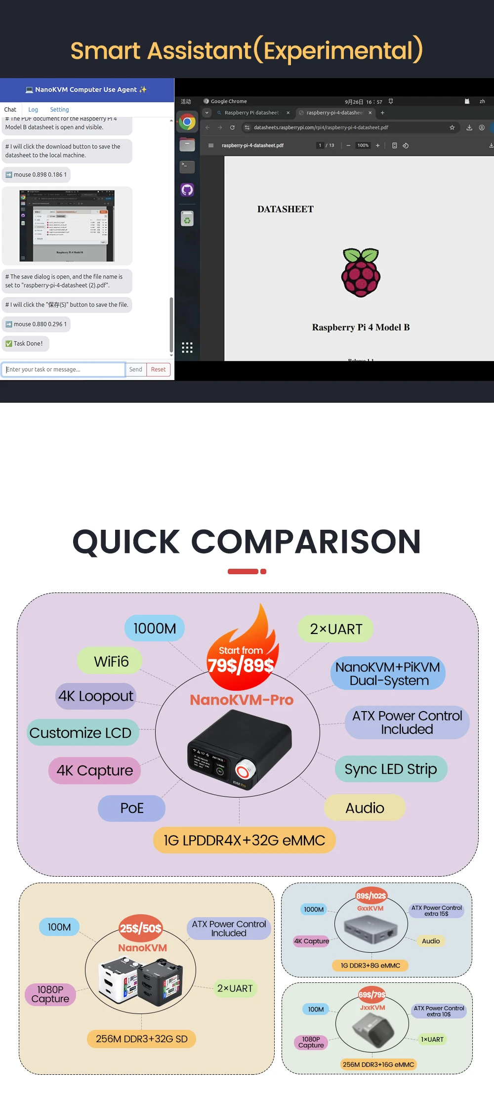 Sipeed NanoKVM-Pro: 4K IP-KVM over GbE/WiFi6/PoE for Server/NAS Remote Managemen