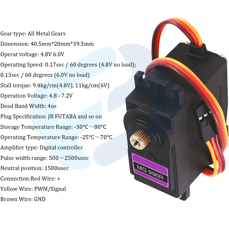 High-Performance Metal Gear Digital Servo for RC Models