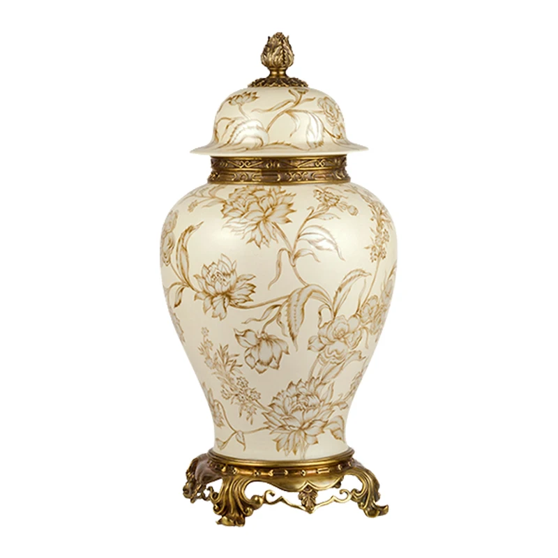 

Brass Ceramic Jar Storage Jar Storage Decoration Ornaments