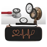 For 3M Littmann Classic III Quality Stethoscope Case Storage Box Hard EVA Portable Stethoscope Storage Box Shell Mesh Pockets 2