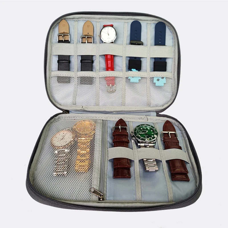 Watchband Box For Apple watch series ultra 9 8 7 SE 6 Strap Organizer Holder Bag Storage Case samsung galaxy watch4/5/6 active 2