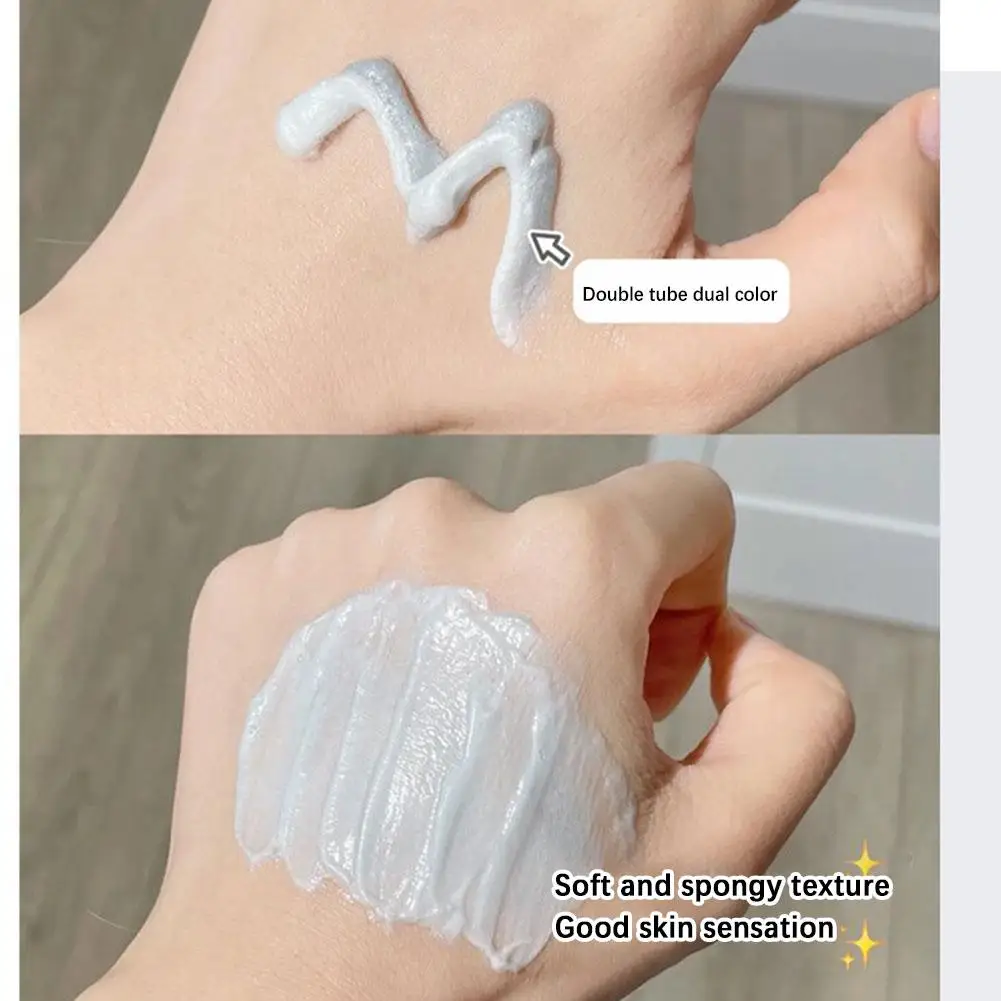 Amino Acid Cleanser Two-color Oil Control Shrink Pores Blackhead Removal Moisturizing Skin Care Prodcuts 100g 2