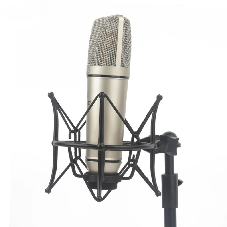 Shock Mount Mikrofonhalter, verstellbar, U 87, Kondensatormikrofonständer, Metallhalterung, Live-Mikrofonständer, Live-Streaming – Detail 8