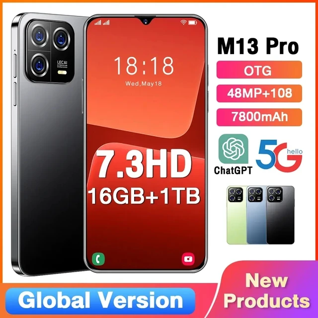 Brand new m pro smartphone android inch hd full screen gb tb mobile phones
