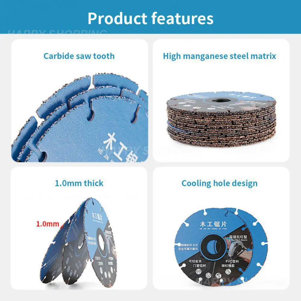 

Diamond Cutting Disc Alloy Woodworking Saw Blade Solid Wood Aluminum Plastic Angle Grinder Cutting Machine Electric Saw Blade