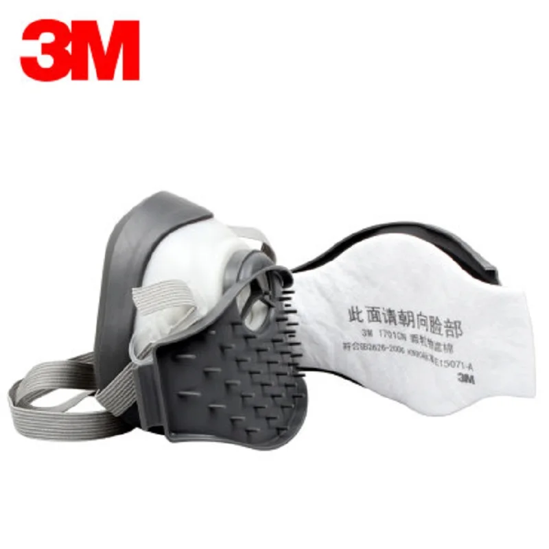 Respirateur de peinture Anti-poussière 3M 3200, demi-masque à gaz, filtre  de Protection 3701, pulvérisation Anti-poussière industrielle, filtres Anti-particules  - AliExpress