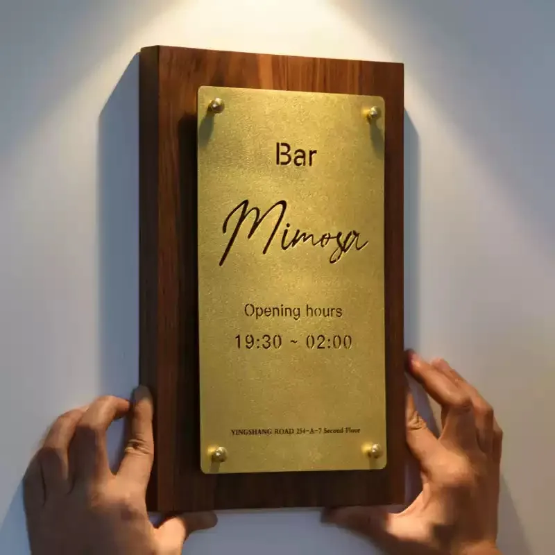 Vintage coffee shop, Western restaurant, illuminated signage, wooden shop, doorplate, signage