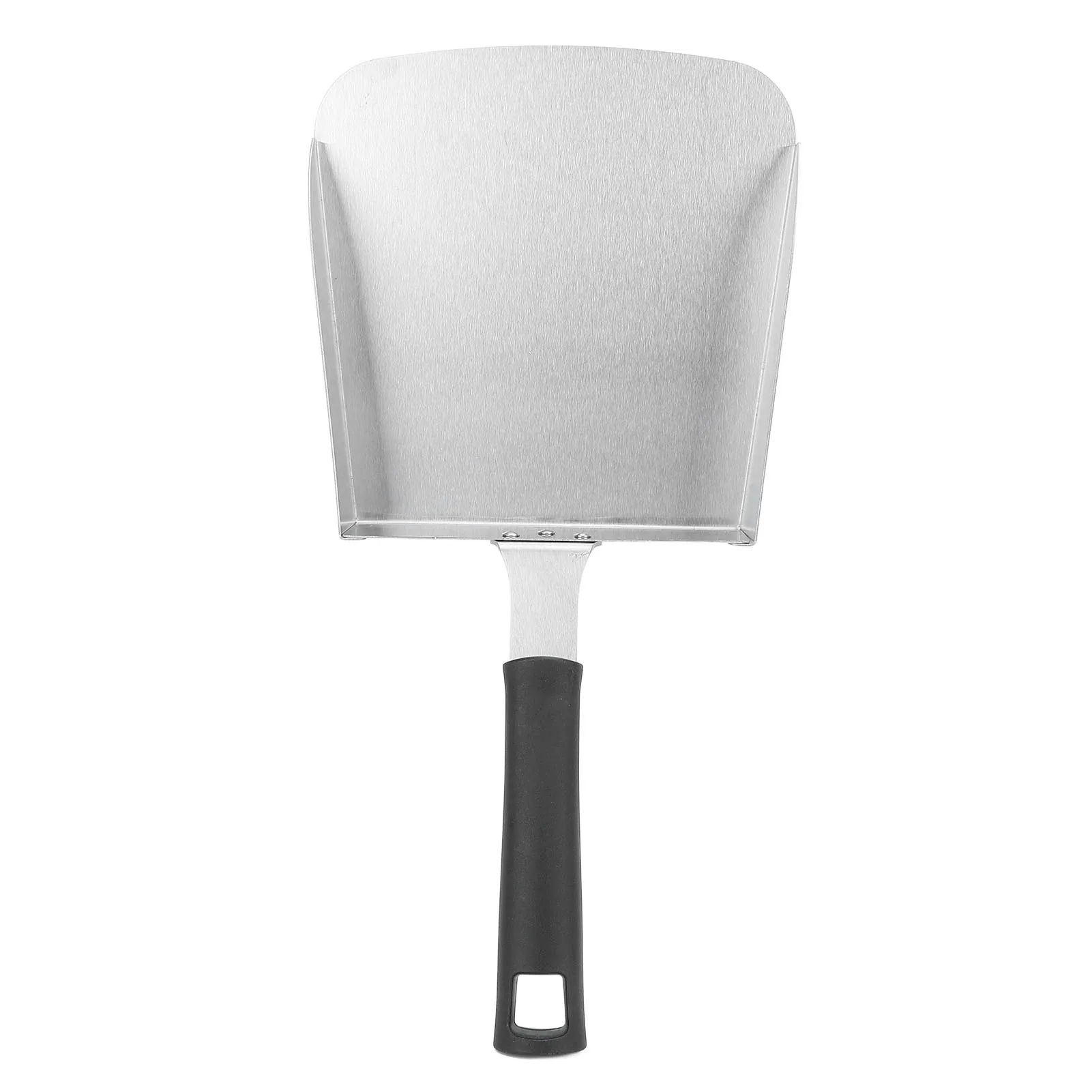 Large Griddle Scoop Stainless Steel Grilling Food Mover Food Shovel Burger Spatula for Stir Fry Cook Griddle Scoop Burger Shovel