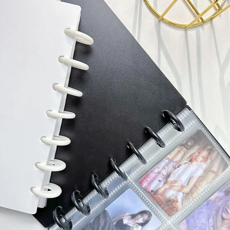 Mushroom Hole Card Collection Book Loose-leaf Album 3 Inch Four-panel Photo Postcard Storage 1