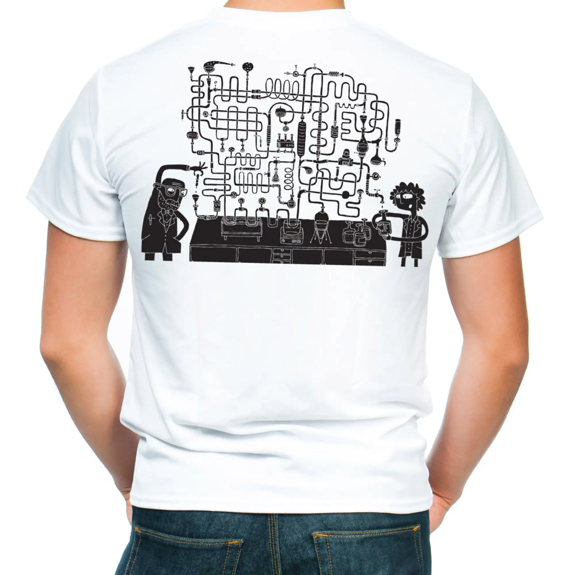 Playtime For Kids Massage Chemistry Puzzle T-Shirt Back Rub For Dad Relax Time Tee Shirt