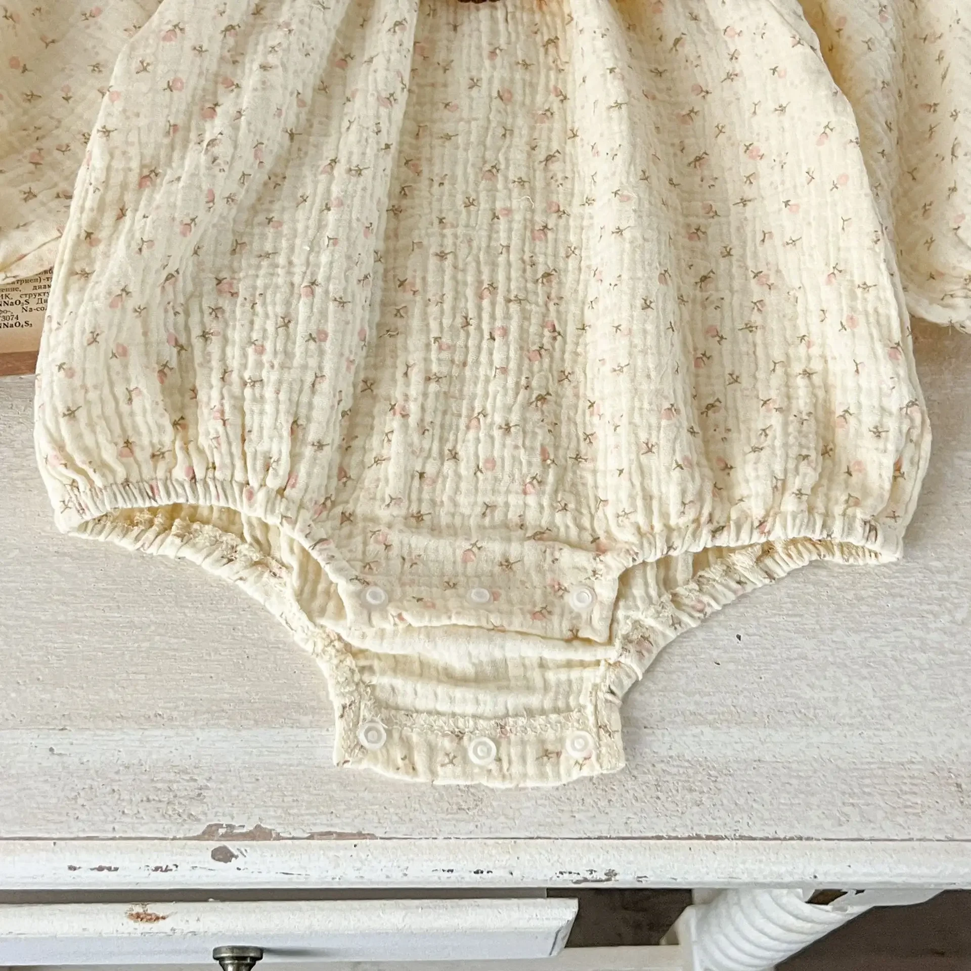 Cotton Baby Girls Floral Bodysuit Onesie