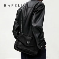 Sac fourre-tout tendance à chaînes BAFELLI pour femmes, sac à bandoulière et sac à main en cuir souple, nouveau sac à main chic et luxueux 2026 2