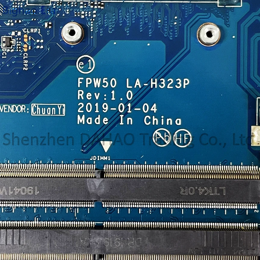 para hp Pavilion 15s-du 15-dw Laptop Motherboard Fpw50 La-h323p com Intel i3 i5 i7 Cpu Ddr4 Sps:l51985601 L51986-601 L51987-601 - Imagem 3