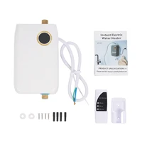 Chauffe-eau instantané électrique noir/blanc 5500W, avec contrôle intelligent et affichage LED, pour maisons, écoles, hôpitaux 6