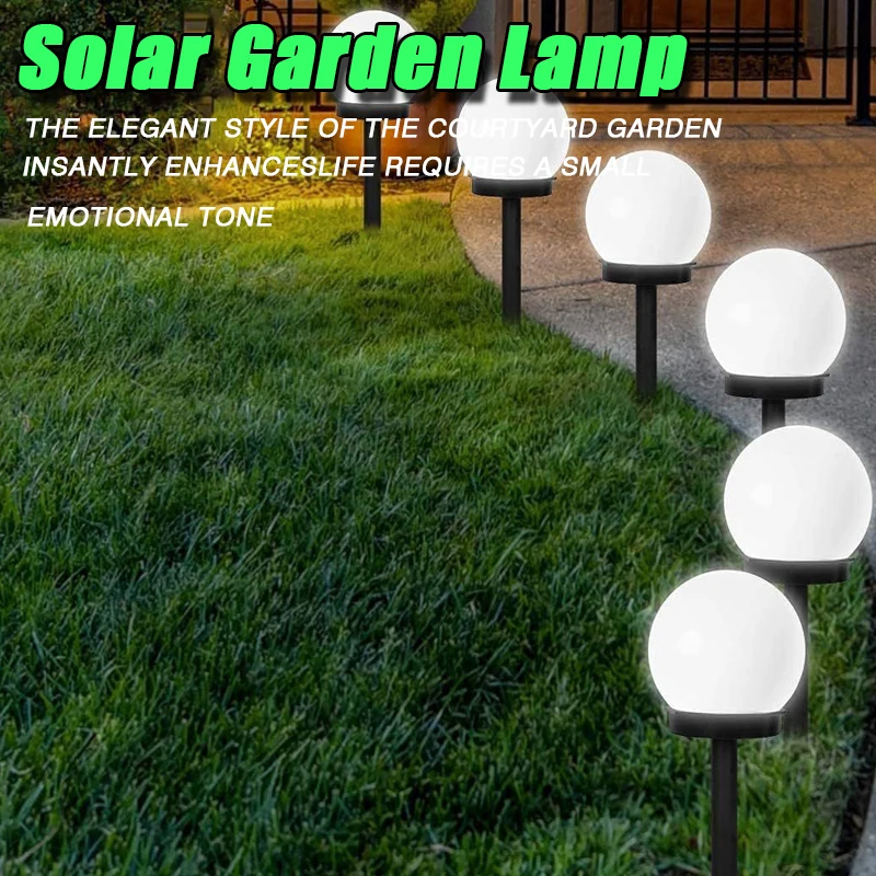 1/3 PCS Solar Powered LED Bulb Lamp Energy Light Waterproof Outdoor Garden Light Street Solar Panel Ball Lights Lawn Yard Lamp