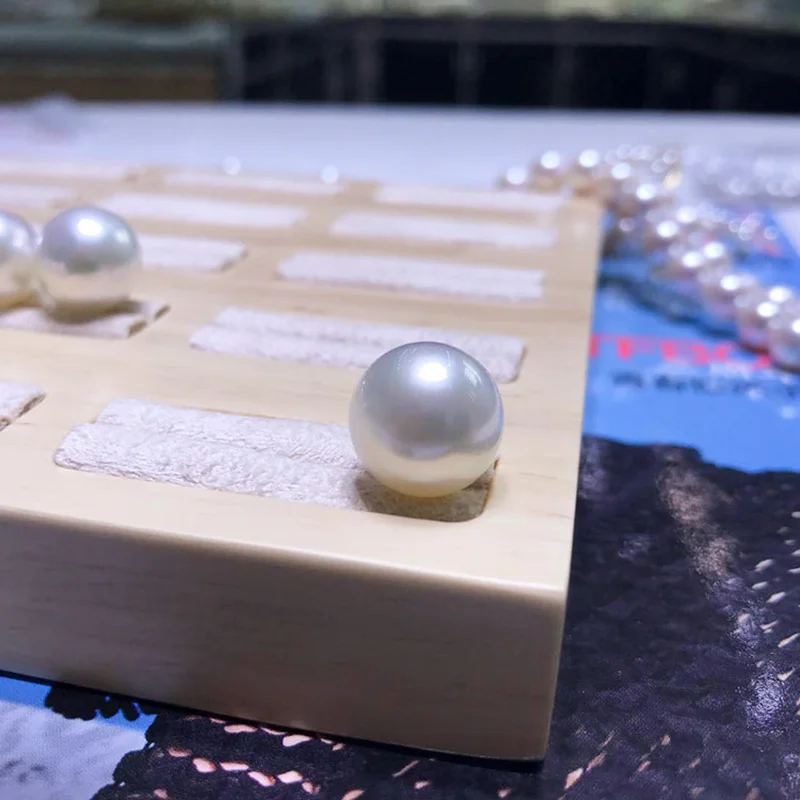 Huge Charming 13mm Natural Sea Genuine White Round Good Luster Jewelry Loose Pearl Natural Fashion Jewelry