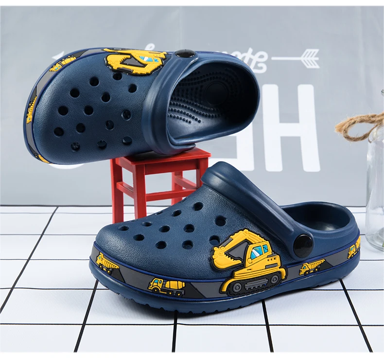 صنادل كرتونية للأطفال ، نعال صيفية ، أحذية حديقة غير رسمية ، أحذية شاطئ مجوفة للأطفال ، الأولاد والبنات ، موضة جديدة