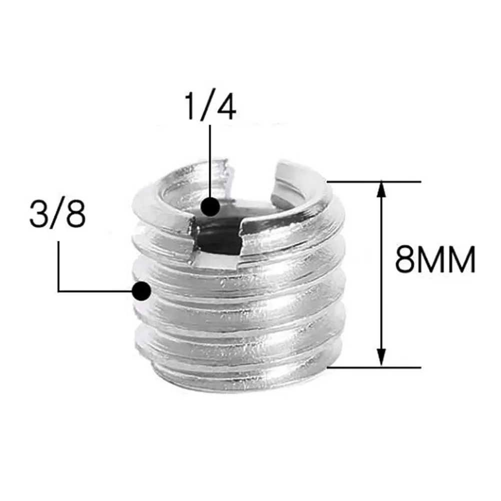 1/4 3/8 To 5/8 Female Male Threaded Screw Mount Adapter For Tripod Camera Studio Aluminum Alloy Screws Tripod Accessories