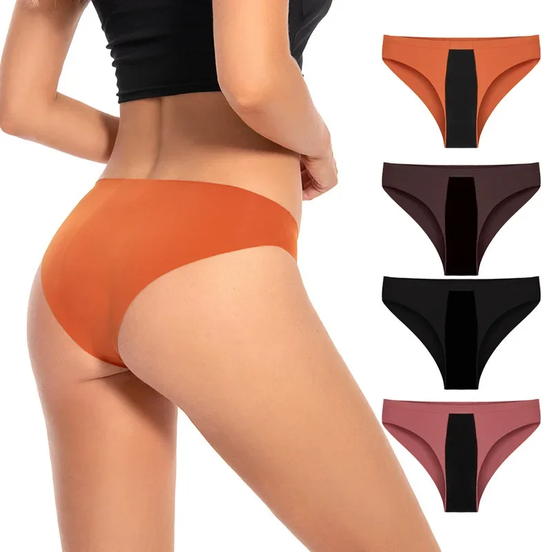 

Women's Panties Large Size Physiological Pants Low Waist Thong Postpartum Menstrual Physiological Menstrual Panties for Women