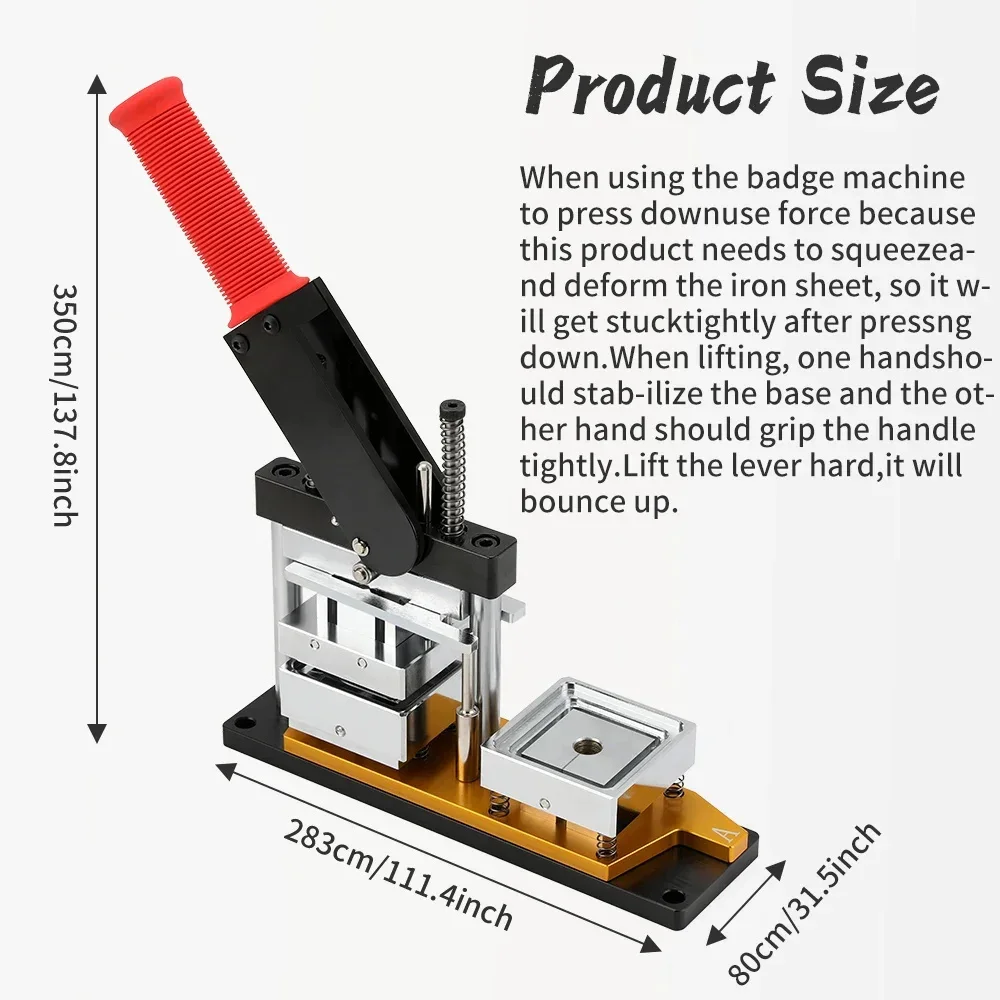 50*50mm Square Refrigerator Sticker Press Making Machine Magnetic Material Patch Fridge Magnet With Paper Cutter Pumps Parts