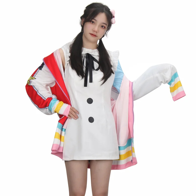 

Uta Cosplay Jacket with Hood Dress Anime One Piece Film Red Kawaii Women Uniform Halloween Party Suit