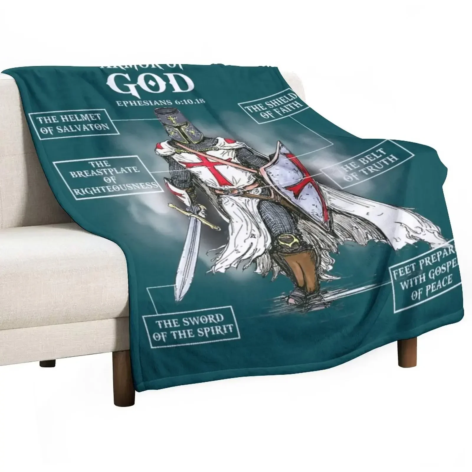 

armor of god bible verse great religious christian Throw Blanket warm for winter Decoratives Luxury St Sofa Quilt Blankets